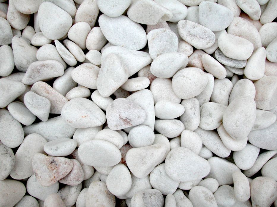 Seixo branco de marmore