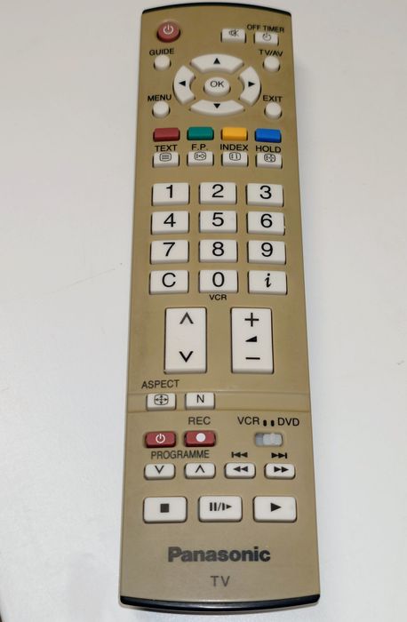Oryginalny pilot Panasonic TV DVD VCR EUR 765101 B oryginał sprawny ok