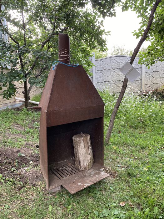Металлический камин