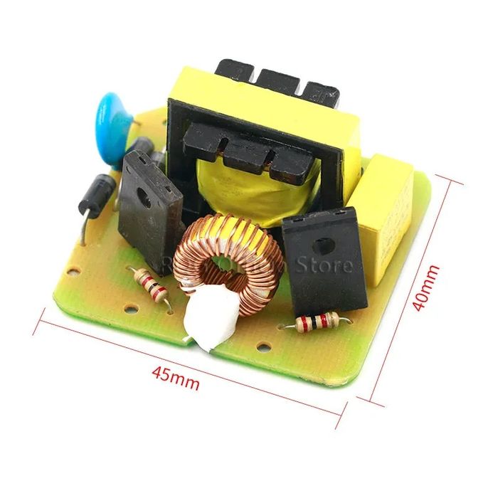 Инвертор 12в-220в 35вт переменка преобразователь повышающий модуль