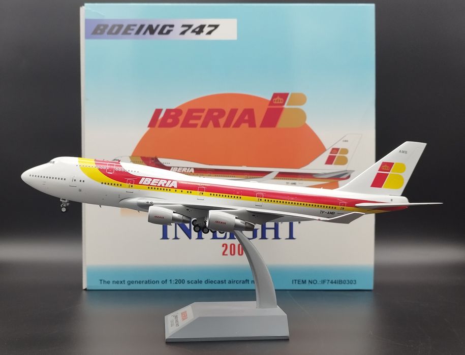 1:200  InFlight200 Model samolotu Boeing 747-400 IBERIA model die-cast