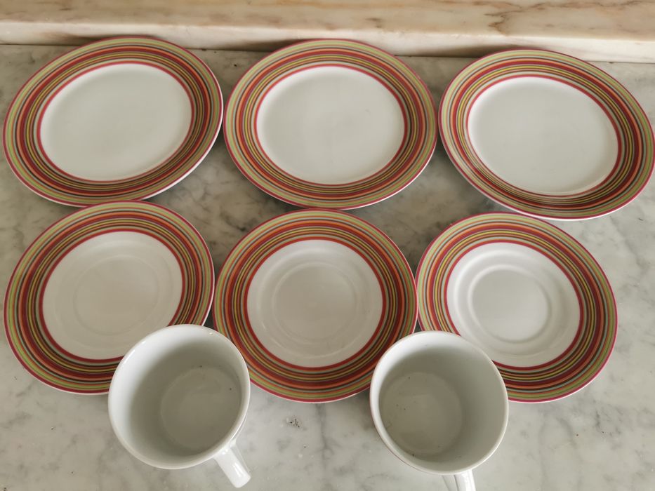 Conjunto Chá/Café/Leite (8 Peças) - Casa Home Collection
