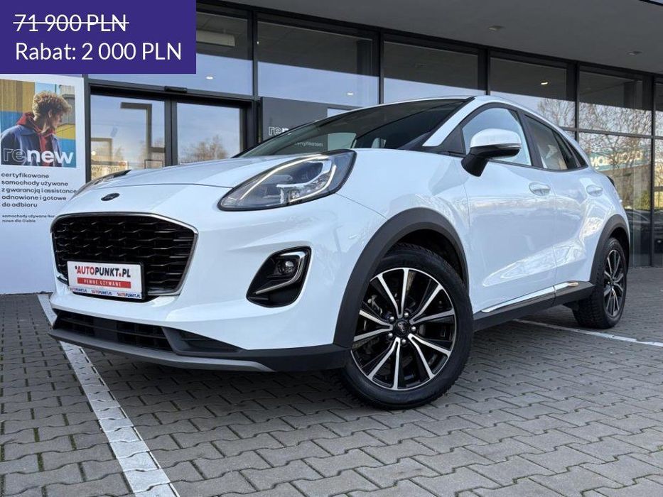 Ford Puma TITANIUM, 2022r. | Niski przebieg | Faktura VAT23% | Salon PL |