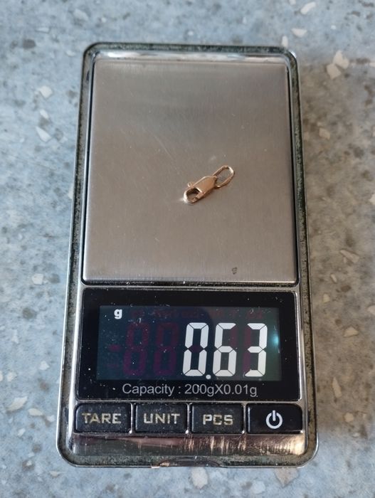 Золотой замочек карабин 0.63 грамма