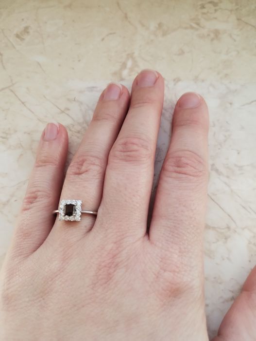 Каблучка з раухтопазом, кольцо