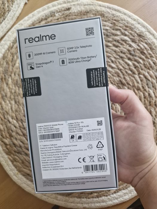 Telefon komórkowy realme 16 pro +