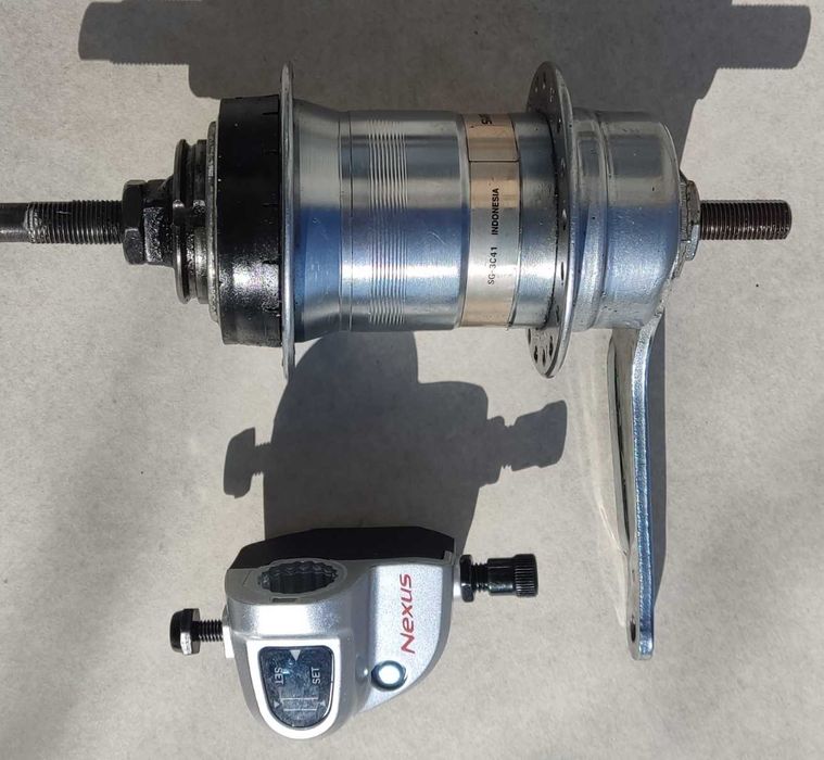 Piasta shimano nexus 3 biegi sg-3c41 + przełacznik biegów