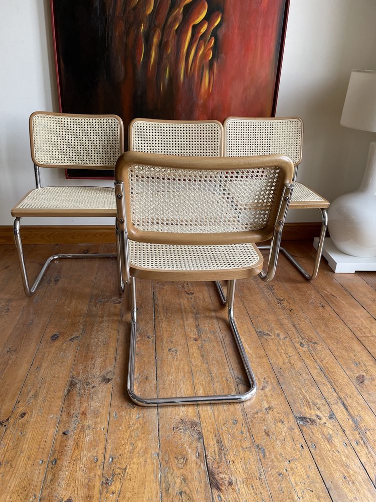 Cesca chair Marcel Breuer Bauhaus krzesło 1z4 po renowacji