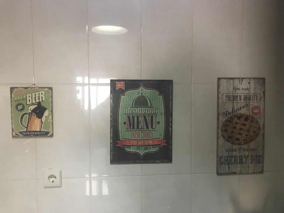 5 Quadros - tema cozinha
