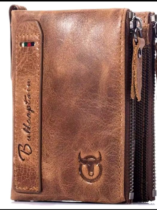 Мужской кошелёк из качественной, телячьй кожи . Бренда BULLCAPTAIN