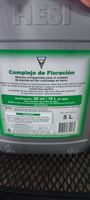 Kit  fertilizantes Hesi TNT e Bloom Complex 5L