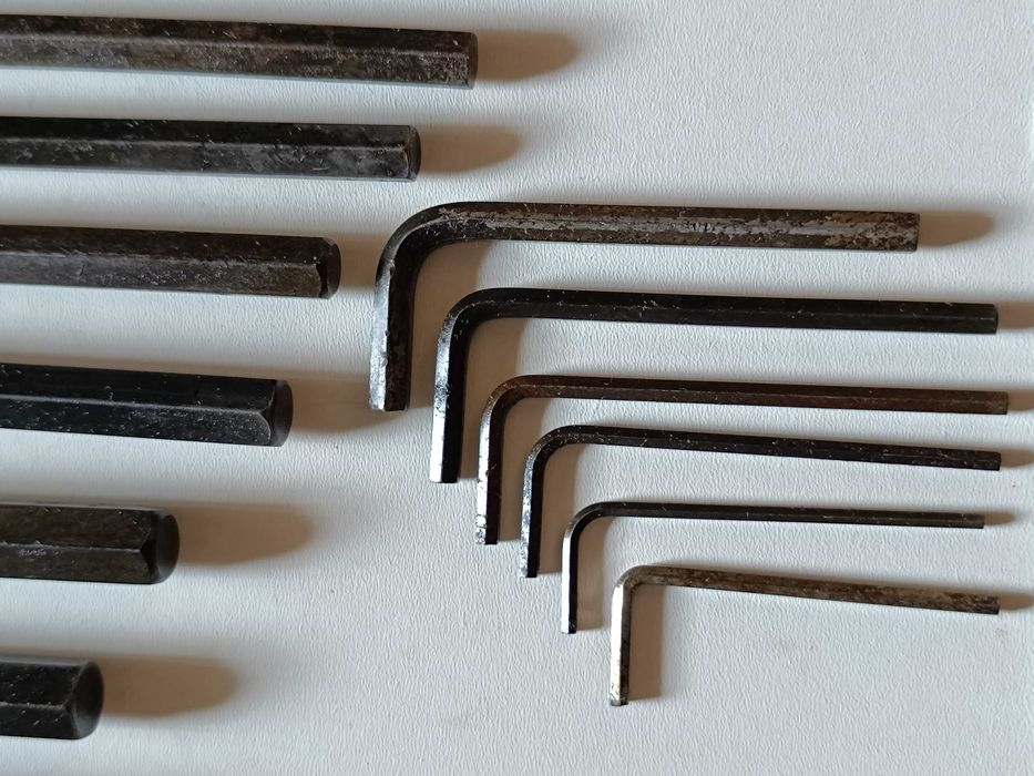 Conjunto de 17 Chaves sextavadas ou Allen