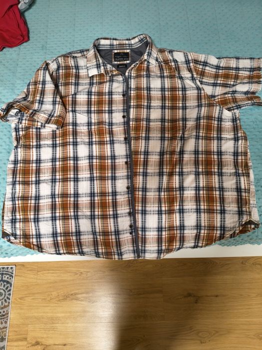 Koszula męska krótki rękaw 5xl szyją 104 cm
