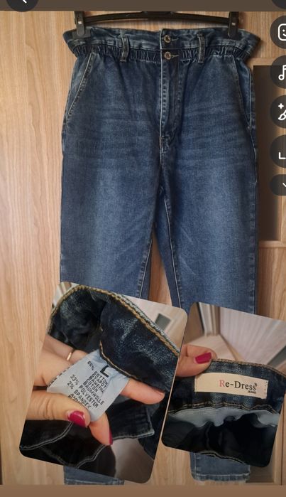 Spodnie jeansowe L