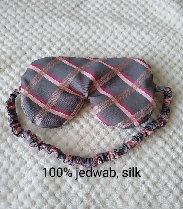 Nowa jedwabna opaska na oczy do spania