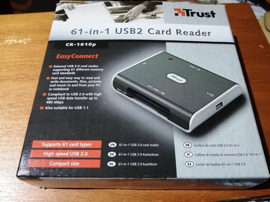 Leitor de cartões USB