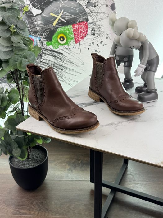 Зимові ботінки шкіряні Clarks 37 розмір Е15855