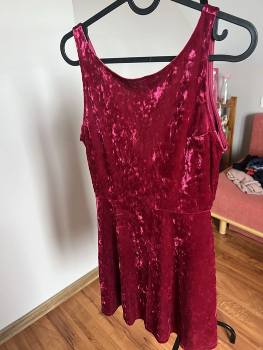 Sukienka welur H&M S