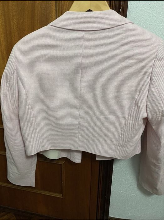 Blazer Cropped Zara Rosa - L