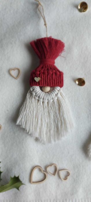 Pai Natal em macramé