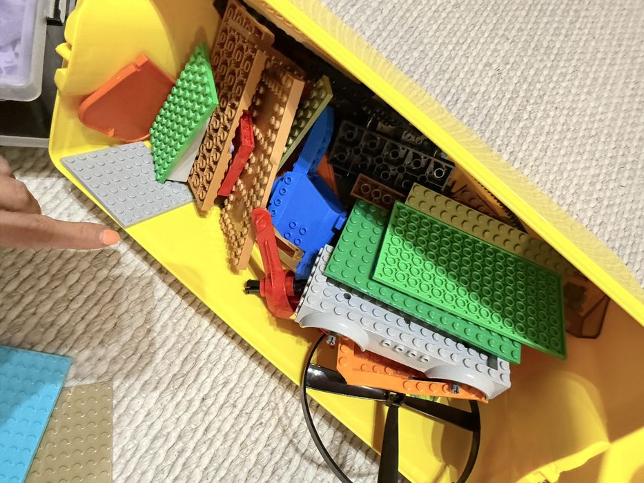 Zestaw klockow Lego i pudla
