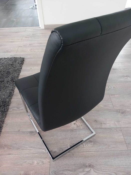 4 cadeiras sala jantar com pés inox 148€