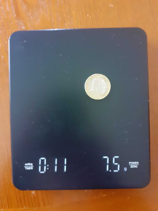 Balança digital para café com cronómetro, bateria com carregamento USB