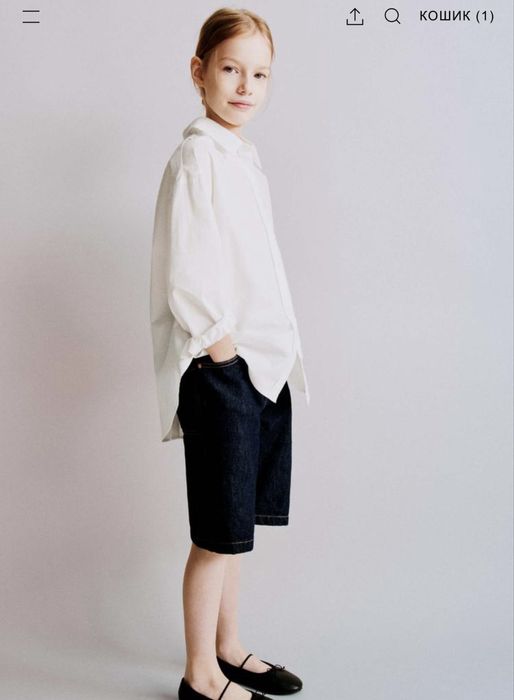 Блузка рубашка  Zara 148 см