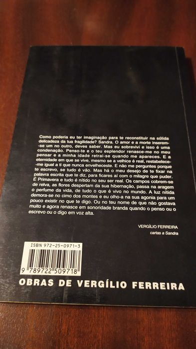 [Livro] Cartas a Sandra - Vergílio Ferreira