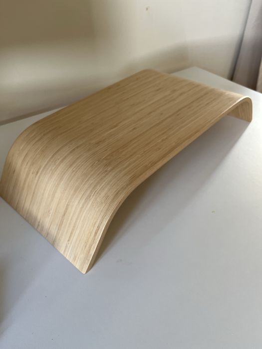 Curved Wood Monitor Stand – 4 Units Available64729827562369121