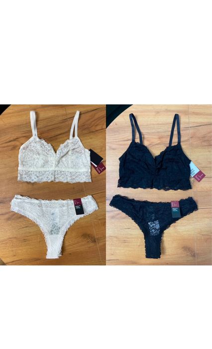 NOWE 2 komplety bielizny H&M biustonosz + figi L/XL