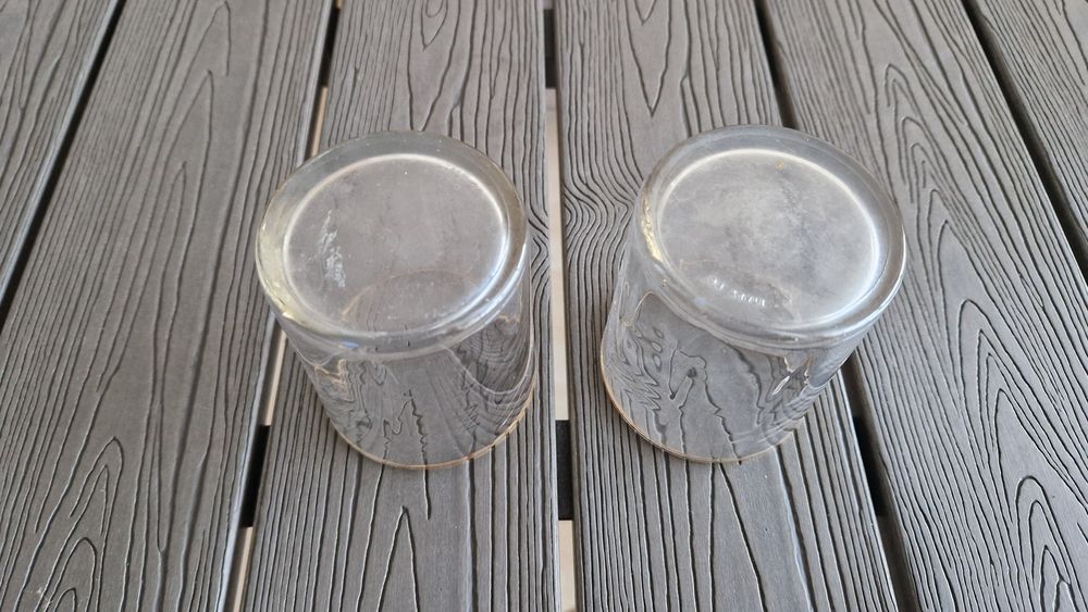 2 copos vintage vidro