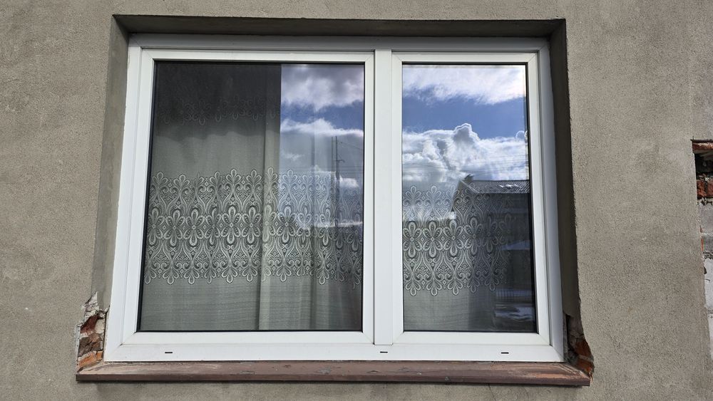 Okna plastikowe używane zestaw 2 sztuk