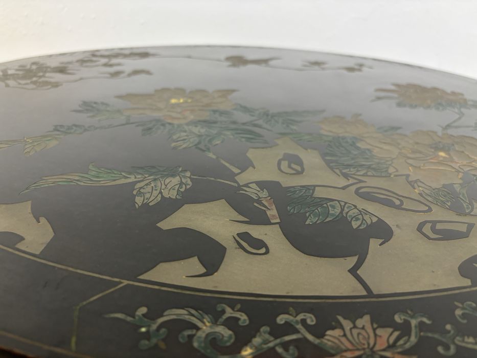 Orientalny stolik kawowy chinoiserie recznie malowany