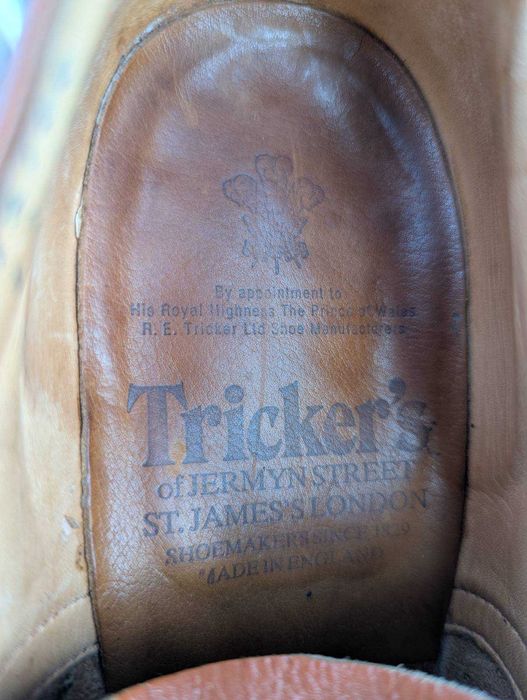Чоловічі коричневі туфлі броги Trickers Bourton Country Tricker`s England