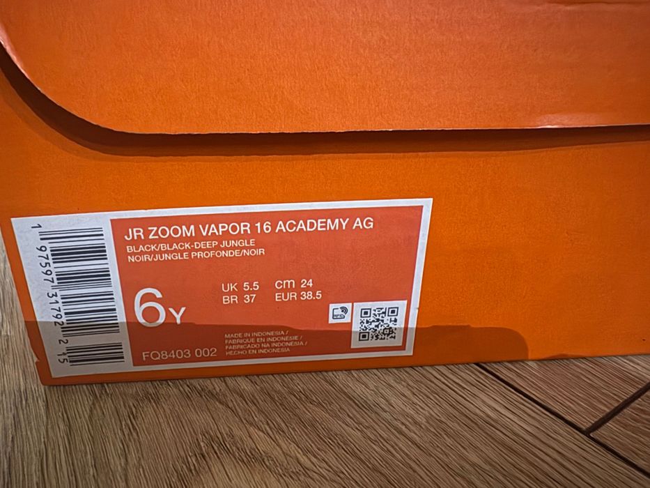 Buty Nike korki zoom vapor 38.5