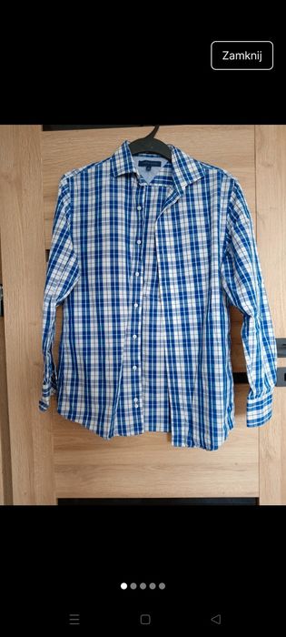 Koszula w kratkę męska  Tomy Hilfige takie wysyłka 1zl r wysyłka 1zl