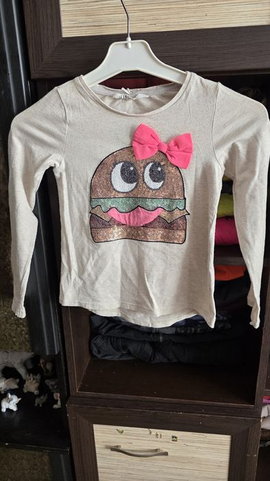 Bluzeczka dziewczęca H&M 122/128.