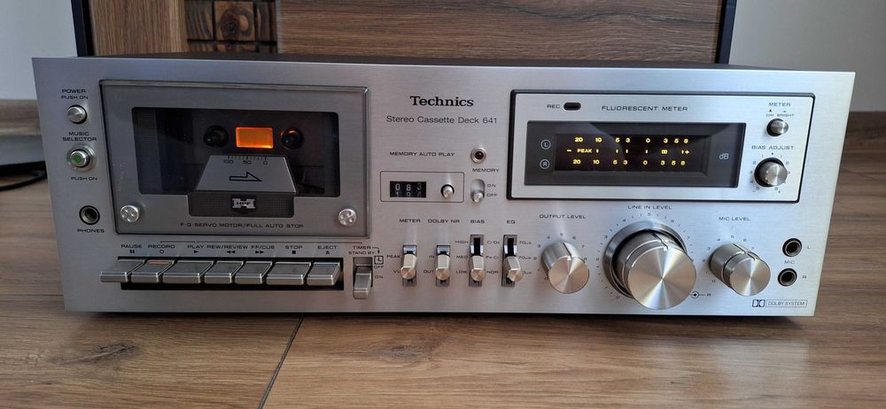 Odtwarzacz Magnetofonowy Technics 641 ! Srebrny ! IDEALNY STAN! Okazja