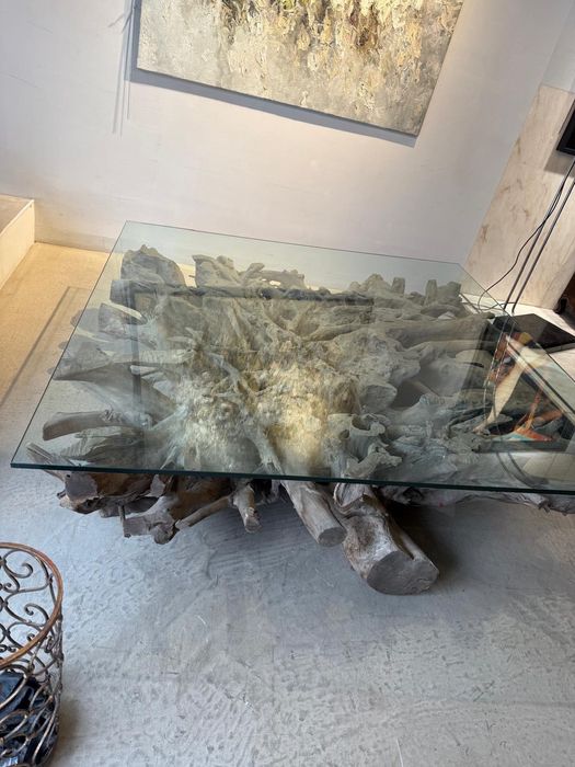 Mesa de árvore de madeira importada da amazônia