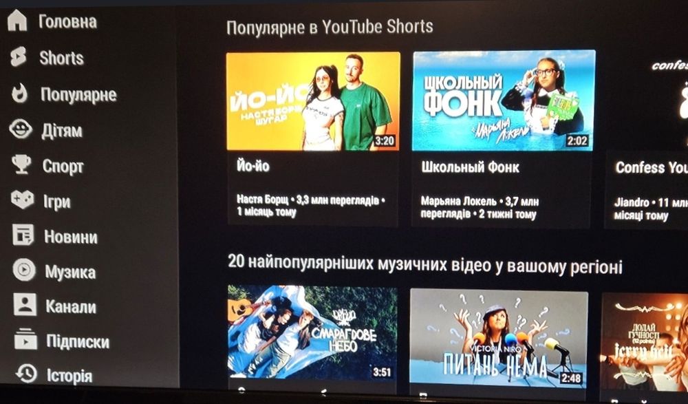 Тв приставка налаштована, з опціями, тв стік