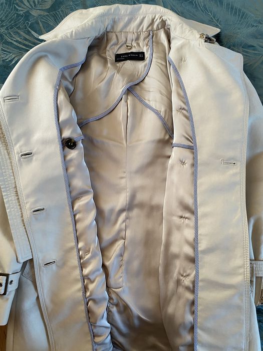 Płaszcz trencz Zara płaszczyk pasek