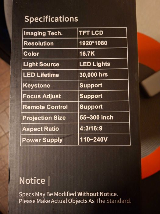 Проектор LED + тканевый экран