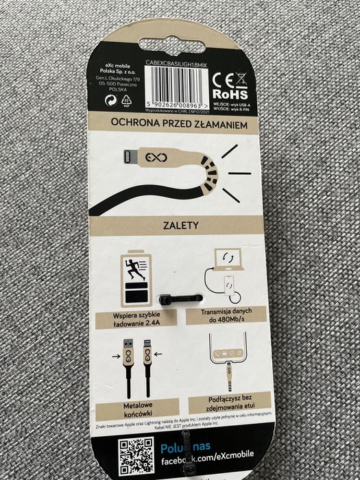 Kabel USB do urządzeń Apple