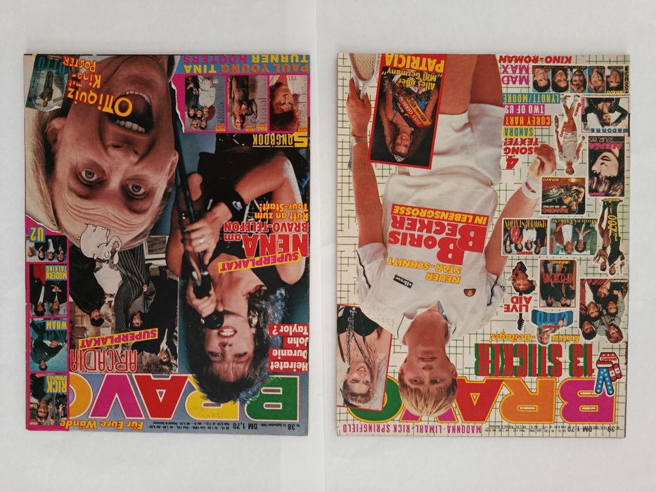 8 Revistas BRAVO ( anos 80 ) lote dourado