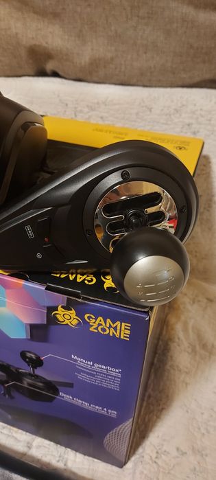 Ігрове кермо з педалями та коробкою передач Tracer SimRacer 6in1