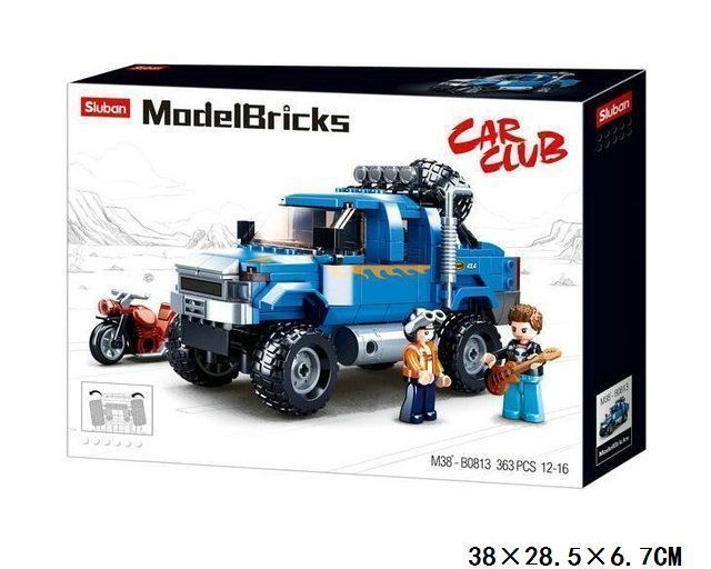 KLOCKI sluban samochód pojazd auto terenowe autko 363 el. KOMP. Z LEGO