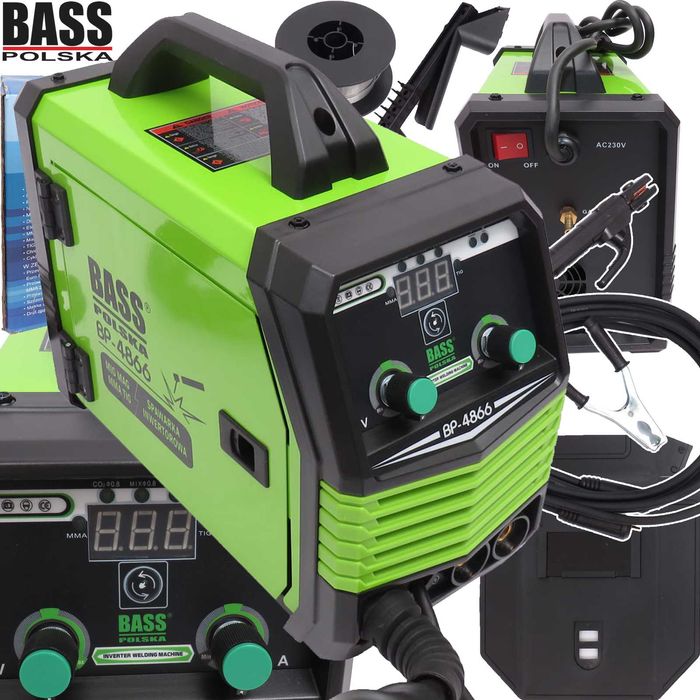 BASS POLSKA Spawarka Inwertorowa Półautomat Migomat Mig 250a BP4866