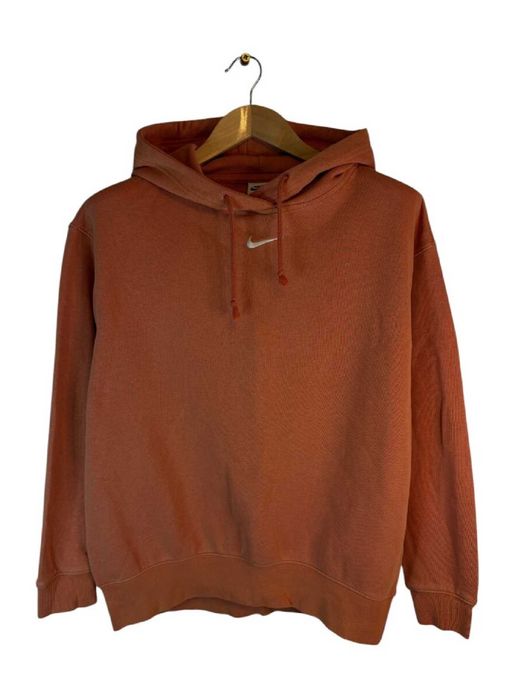 Bluza z kapturem Nike pomarańczowa oversize XS