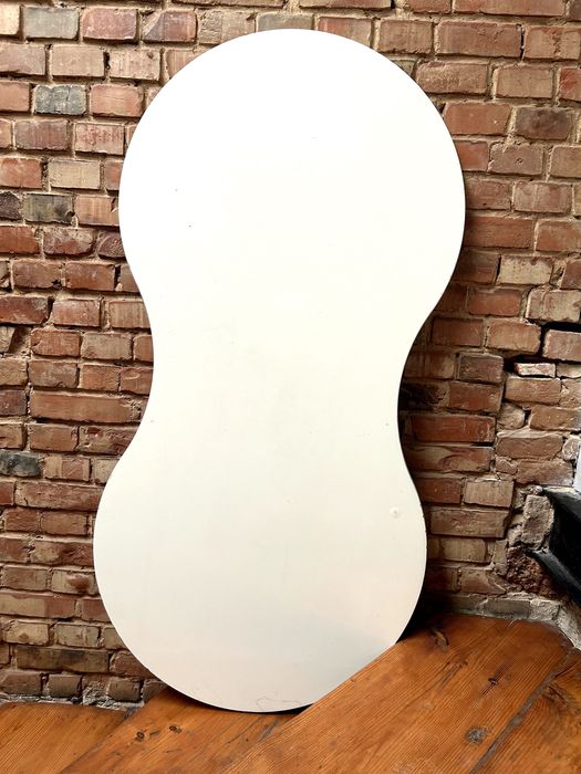 Blat IKEA o niestandardowym kształcie – biały, 150 cm, solidny